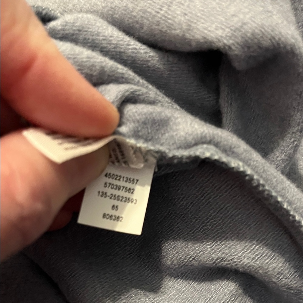 Soma Ladies Med Muted Blue Half-Zip Ultra-soft Sweatshirt - Picture 7 of 7